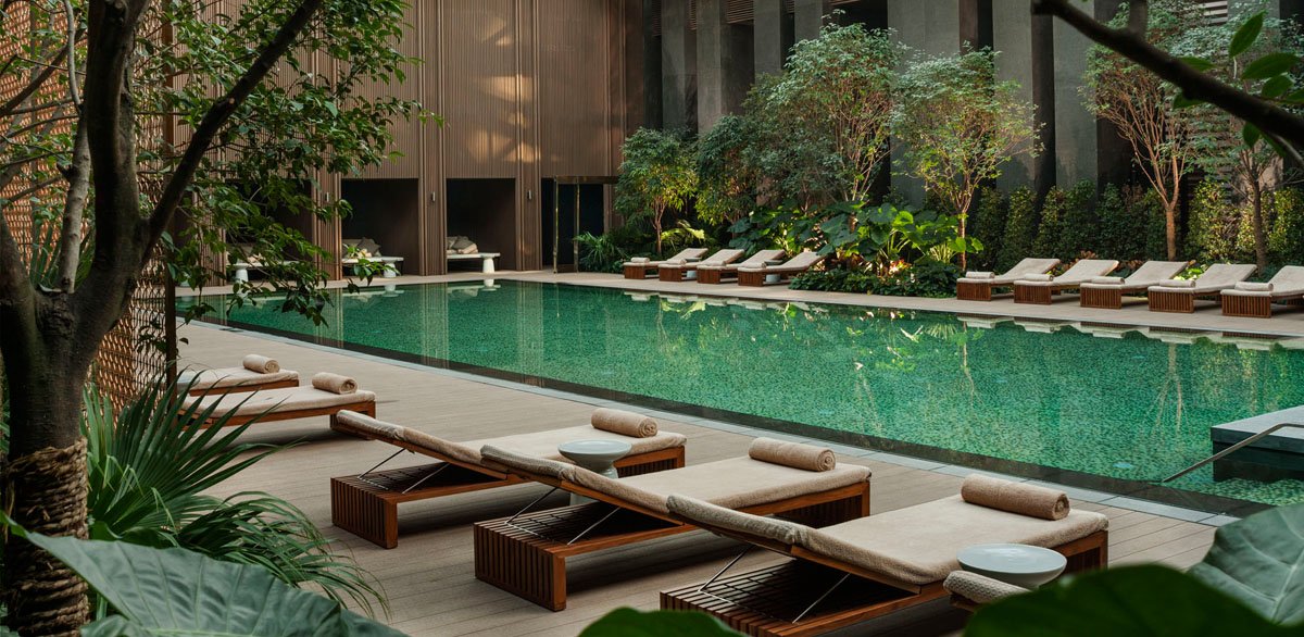Image of Swimming pool at the Rosewood Beijing