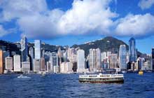 The Star Ferry In Hong Kong Harbor