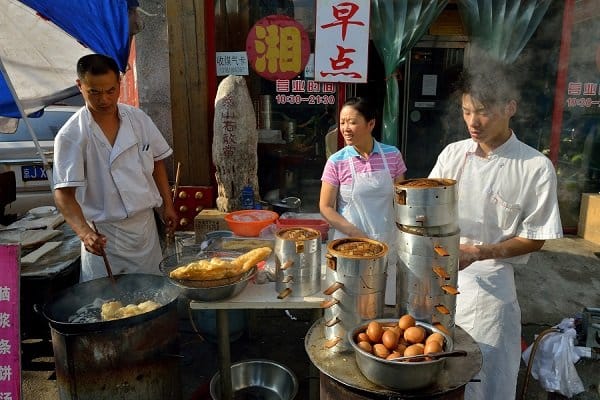 Breakfast stand in the hutongs