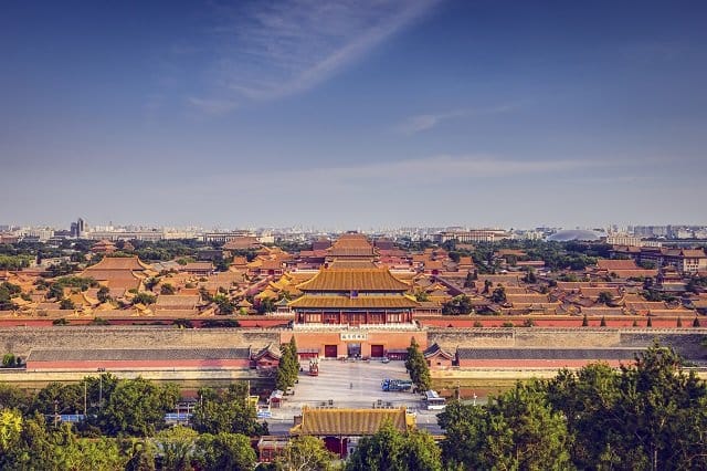 View over Beijing's Forbidden City