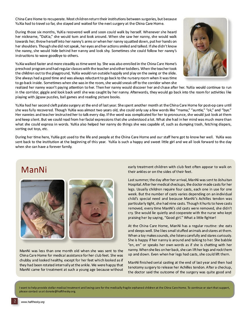 Newsletter from China Care Home in Beijing - Page 2